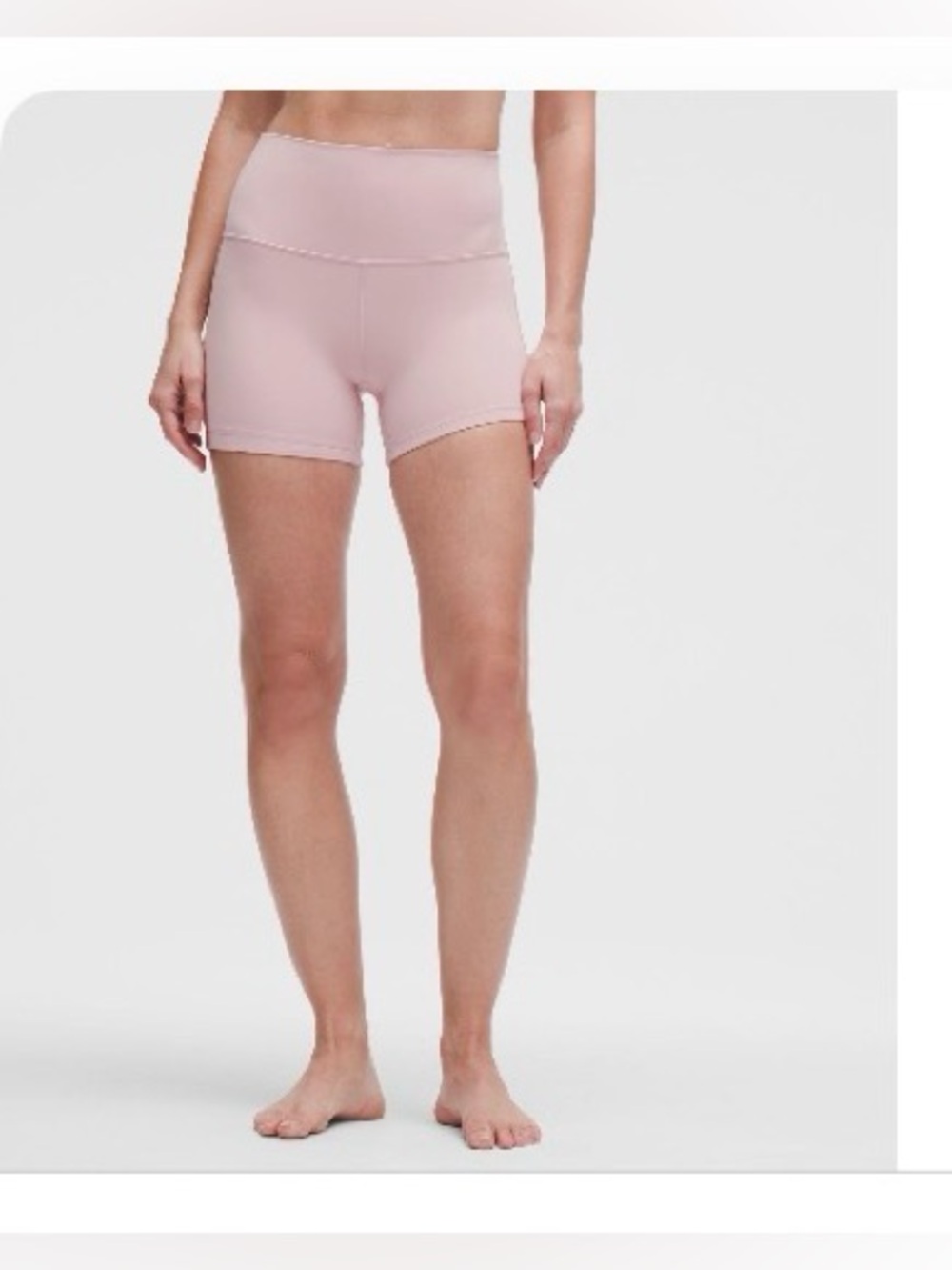Lululemon Align 4" pink shorts